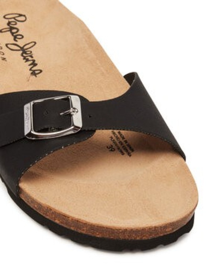 Pepe Jeans Klapki PLS90616 Czarny