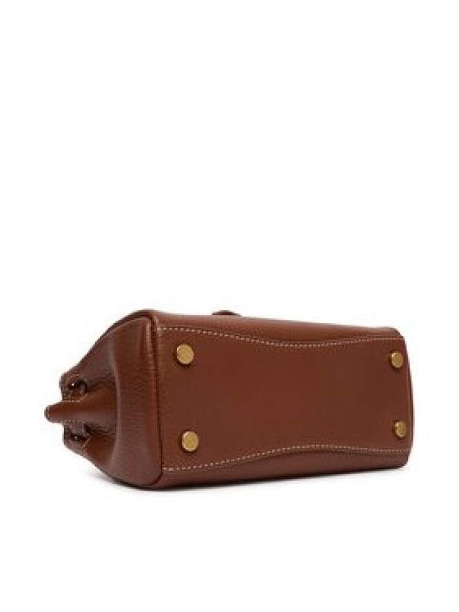 Tommy Hilfiger Torebka American Icon Micro Tote Leather AW0AW18167 Brązowy