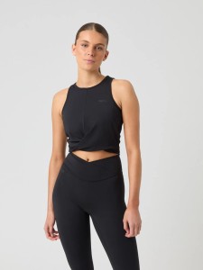 bjorn_borg STUDIO CROSS TANK TOP damska koszulka sportowa – BLACK BEAUTY