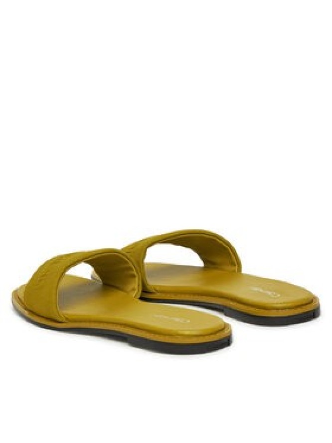Calvin Klein Klapki Flat Slide - He HW0HW02378 Zielony