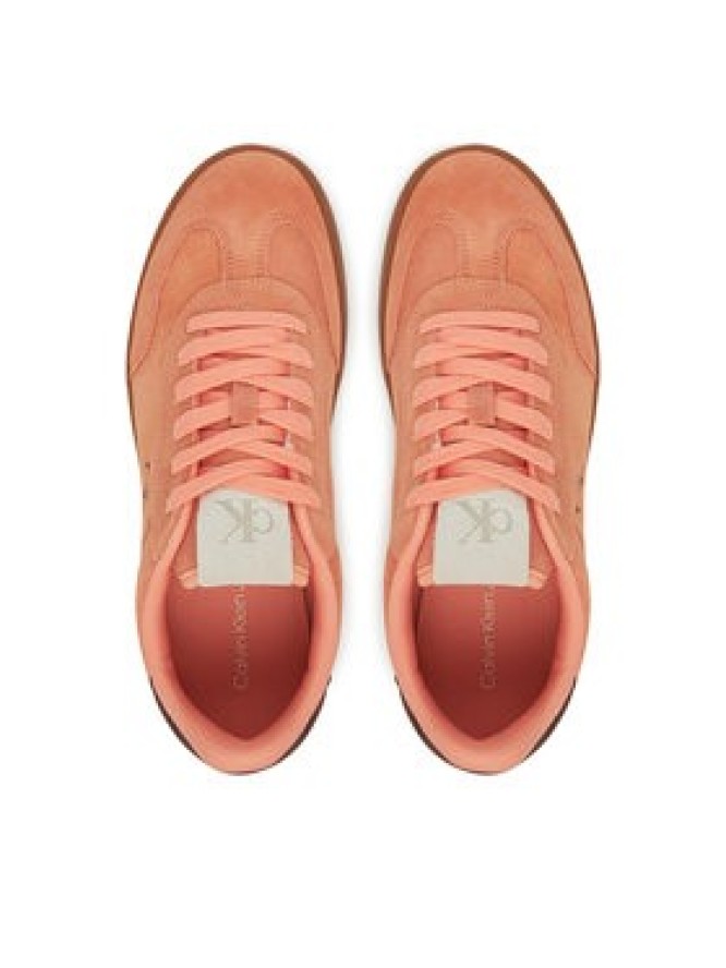 Calvin Klein Jeans Sneakersy Classic Cupsole Mix In YW0YW01767 Pomarańczowy