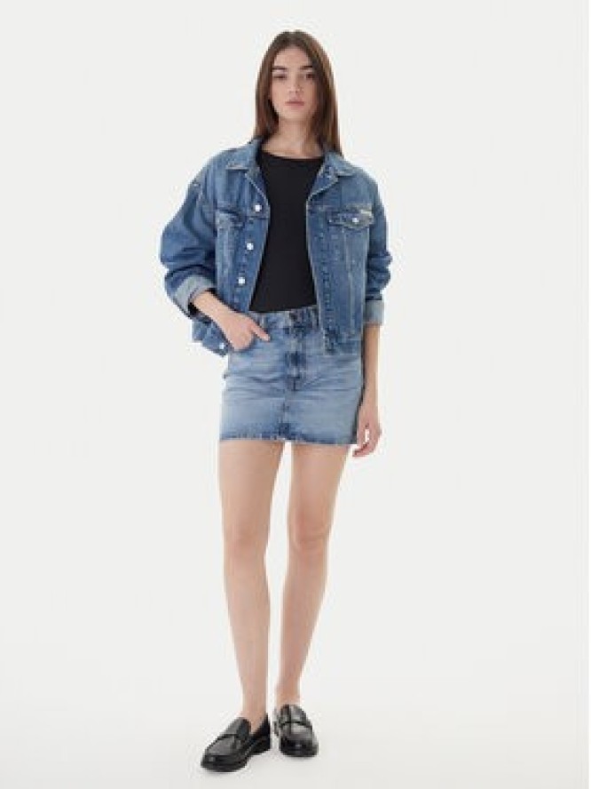Guess Jeans Spódnica jeansowa W5GD0Q D5M4A Niebieski Regular Fit