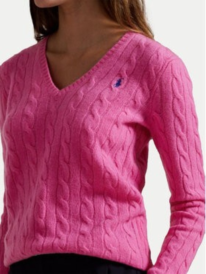 Polo Ralph Lauren Sweter 211971866008 Różowy Slim Fit