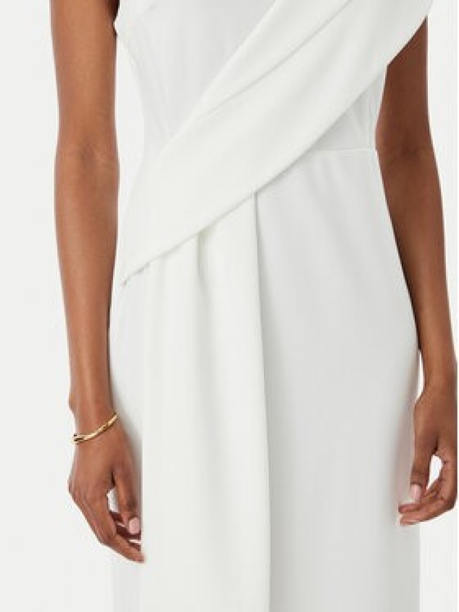 Rinascimento Sukienka koktajlowa CFC0019923002 Biały Regular Fit