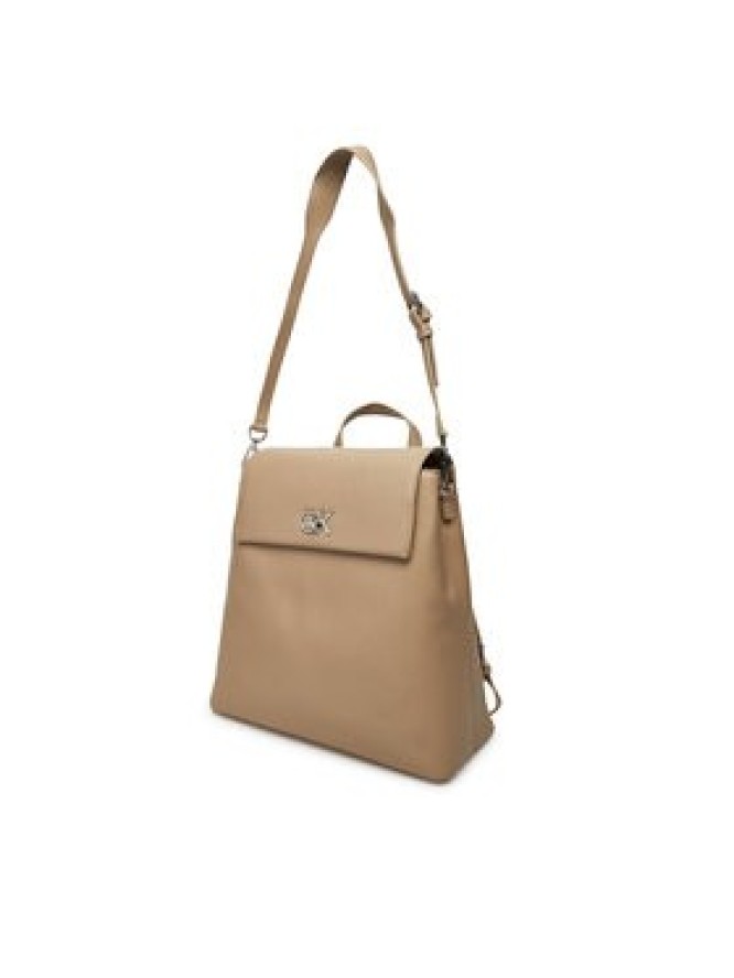 Calvin Klein Plecak Ck Flap Backpack With Conv Strap K60K613038 Beżowy
