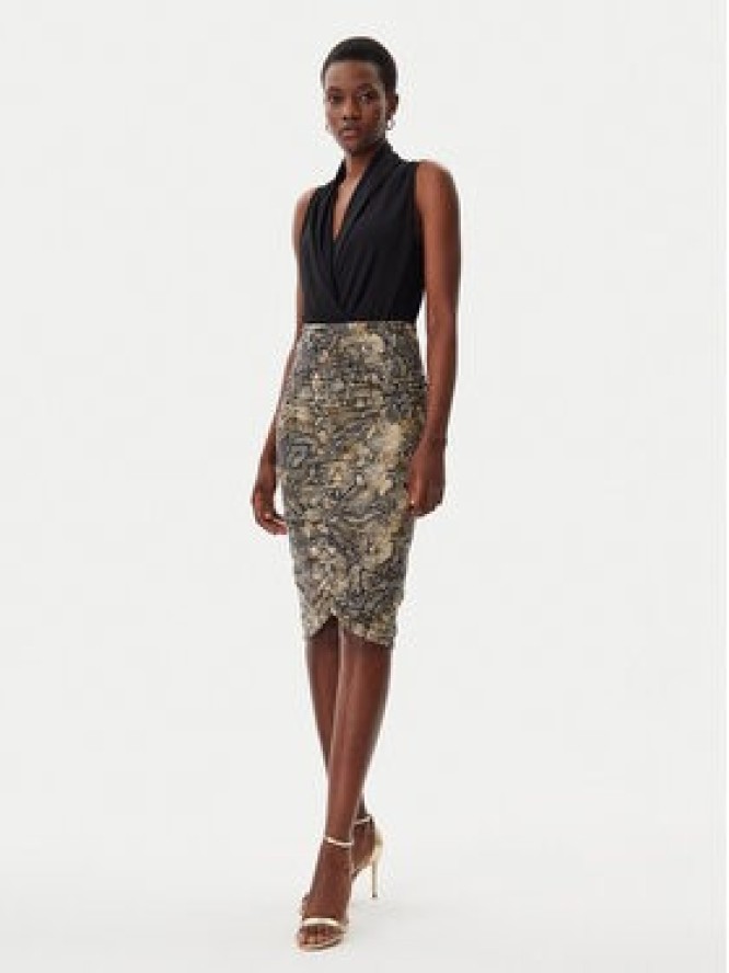 Just Cavalli Spódnica ołówkowa 78PAE815 Brązowy Slim Fit