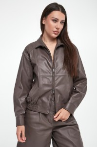Kurtka damska skórzana bomberka PESERICO