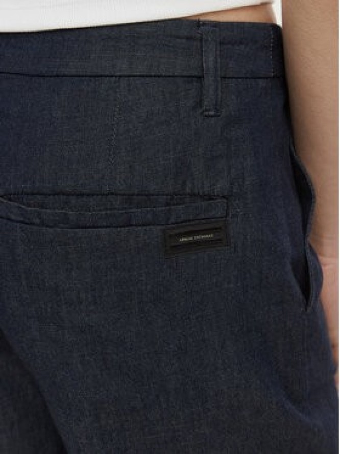 Armani Exchange Spodnie materiałowe XW002257 AF21337 MB001 Granatowy Relaxed Fit