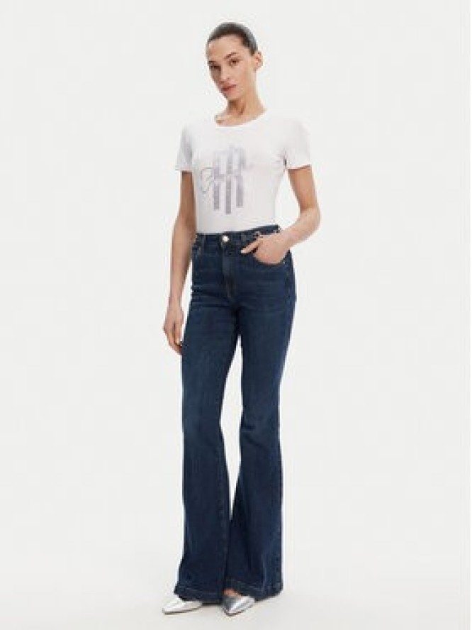 Fracomina T-Shirt FP25ST3002J449N5 Biały Slim Fit