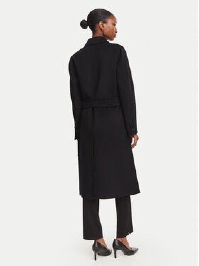 Marella Płaszcz wełniany Laghi 2623016071 Czarny Regular Fit