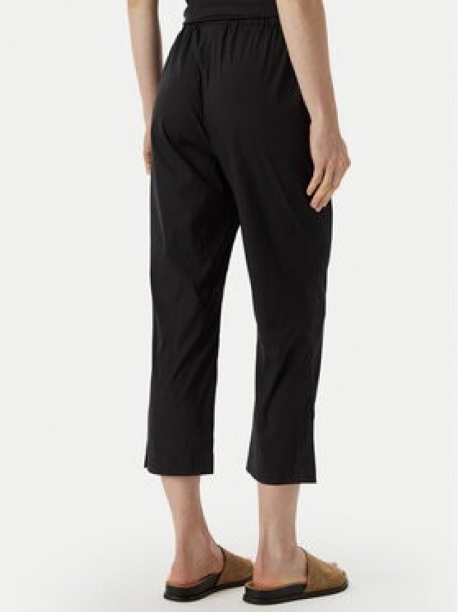 Max Mara Beachwear Spodnie materiałowe 2616131029650 Czarny Regular Fit