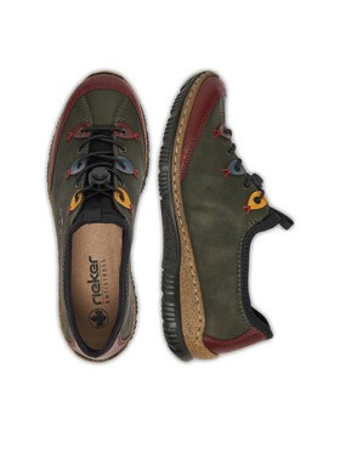 Rieker Półbuty N3271-54 Zielony