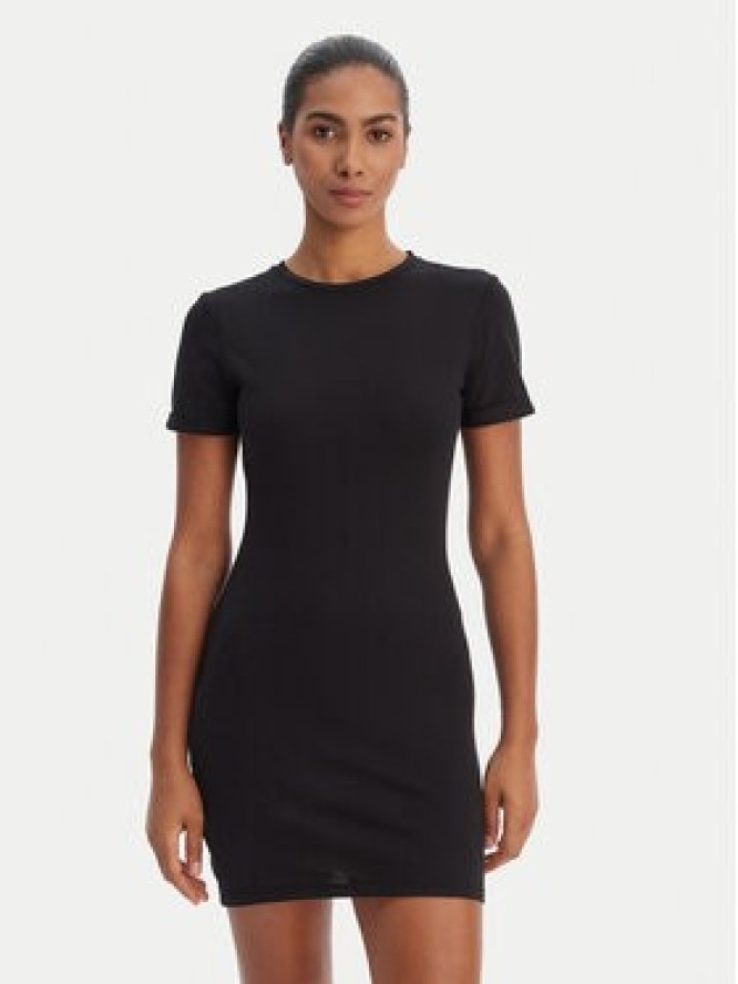 Desigual Sukienka dzianinowa 26SWVK20 Czarny Slim Fit