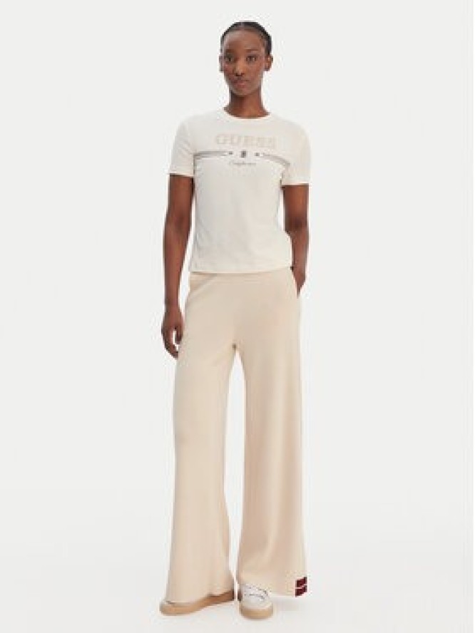 Guess T-Shirt V6GI06 K2967 Écru Regular Fit