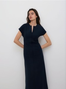 Sukienka midi - granatowy