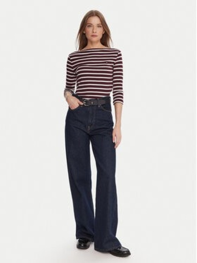 Tommy Hilfiger Bluzka WW0WW40589 Bordowy Regular Fit