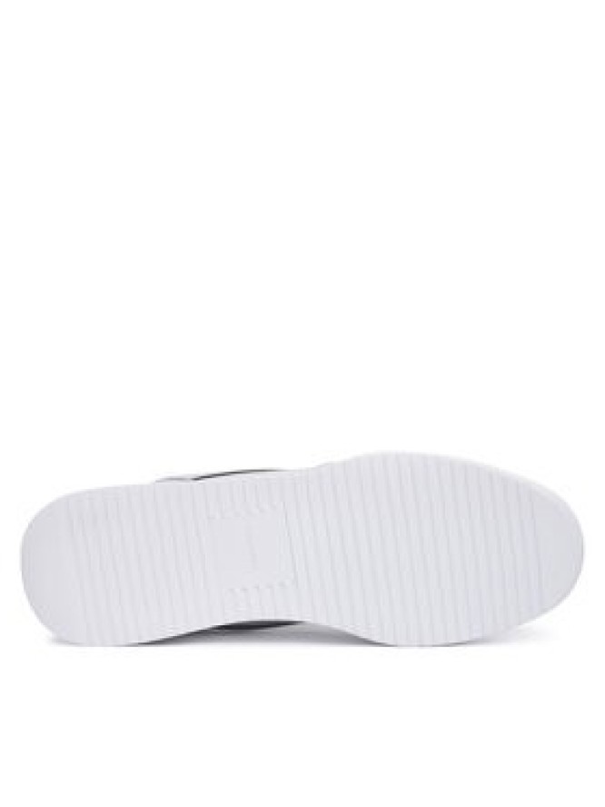 Calvin Klein Sneakersy Low Pro Run Lace Stripe Met Lth HW0HW03272 Srebrny