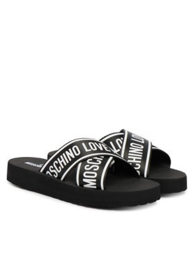 LOVE MOSCHINO Klapki JA28334G0OIX7000 Czarny