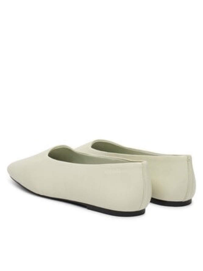 Calvin Klein Baleriny Round Ballerina Lth HW0HW02943 Biały