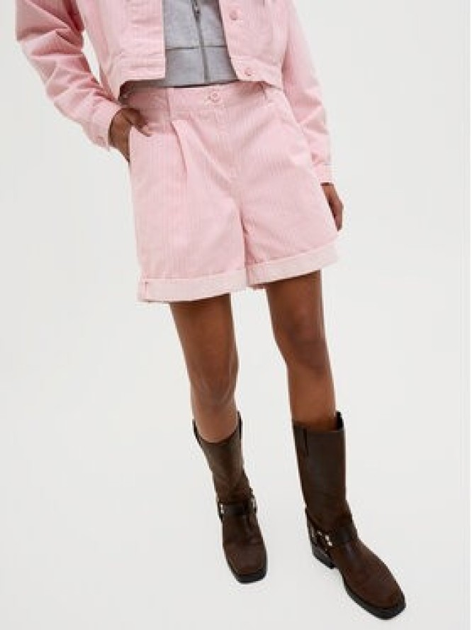 JJXX Szorty materiałowe Maddy 12253014 Różowy Loose Fit