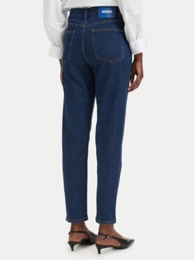 HUGO Jeansy Noe_B 50547418 Granatowy Mom Fit