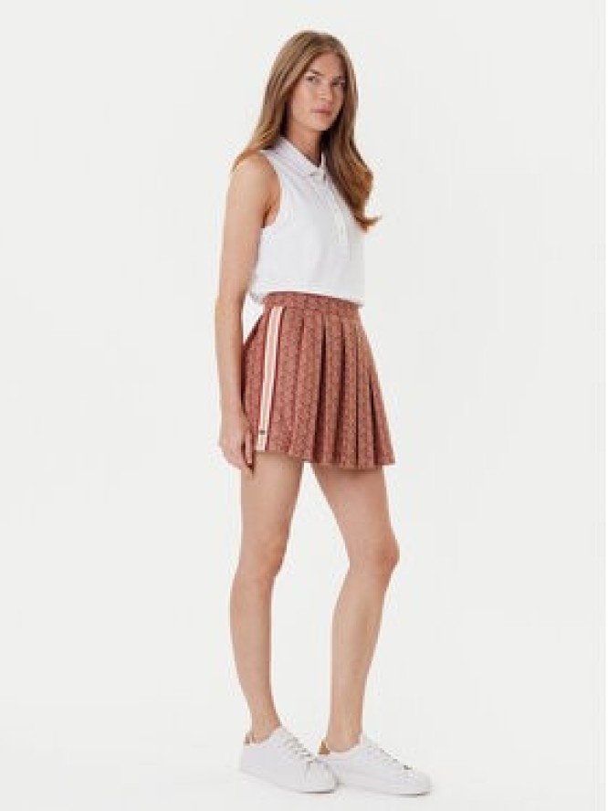 Lacoste Spódnica plisowana JF0516 Brązowy Regular Fit