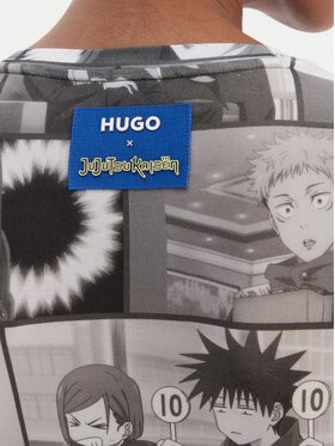 HUGO Bluzka Diraluna 50555473 Szary Regular Fit