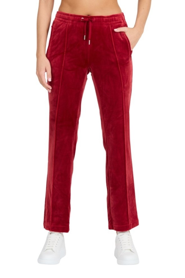 JUICY COUTURE Damskie czerwone spodnie dresowe Tina Track Pant, Rozmiar XS