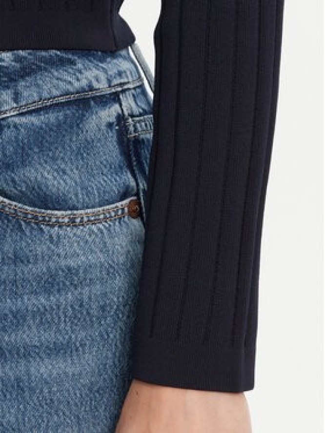 Guess Kardigan W5YR11 Z0130 Granatowy Regular Fit