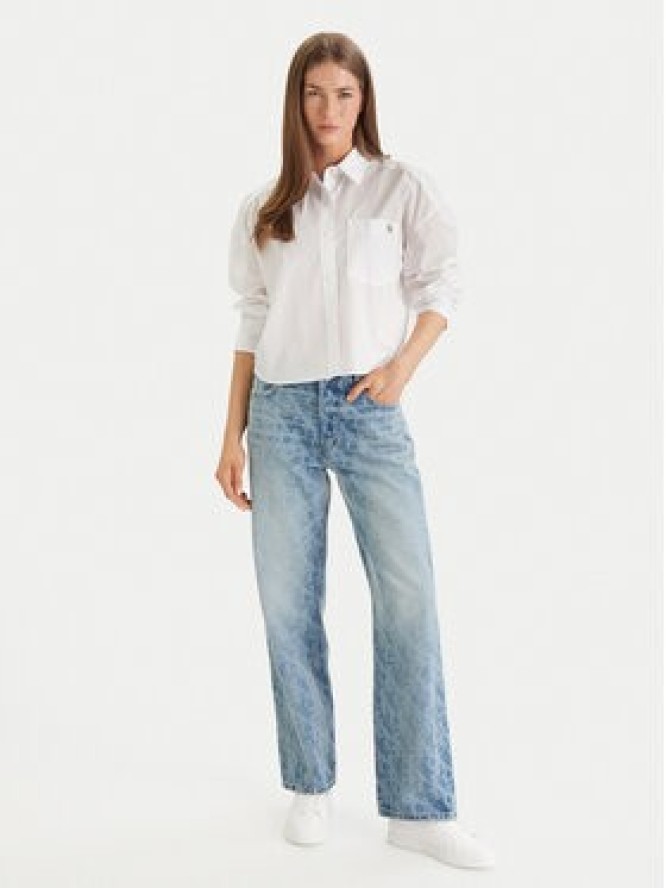 Calvin Klein Jeans Koszula LV047F148G Biały Relaxed Fit