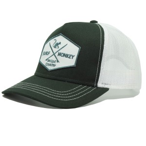 Czapka Trucker - 5 Paneli / Dorosły / Jeden Rozmiar (Zielony/Biały)