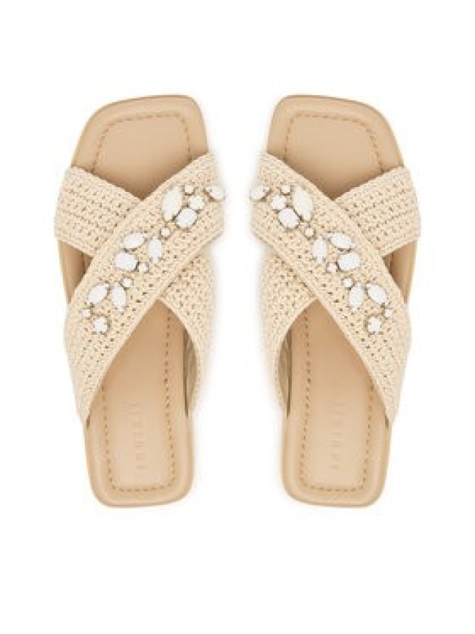 Inuikii Klapki Woven Crossed Stones 1004.003.0611 Beżowy jasny