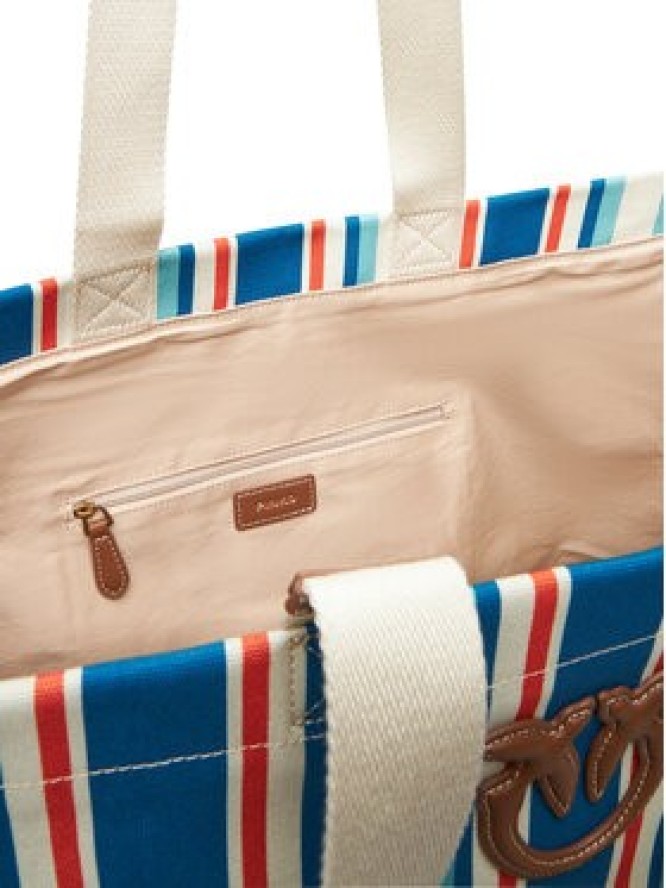 PINKO Torebka Shopping Bag Extra PE 25 PLTT 104754 A2G5 Niebieski