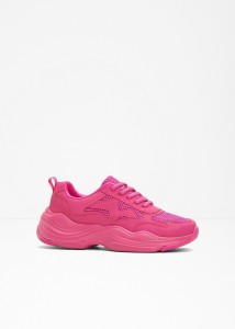 Sneakersy chunky z siateczkową wstawką