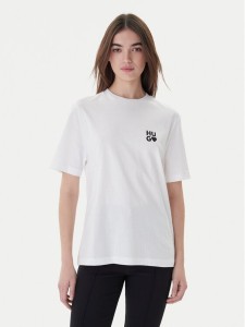 Hugo T-Shirt Dashire_4 50489198 Biały Regular Fit