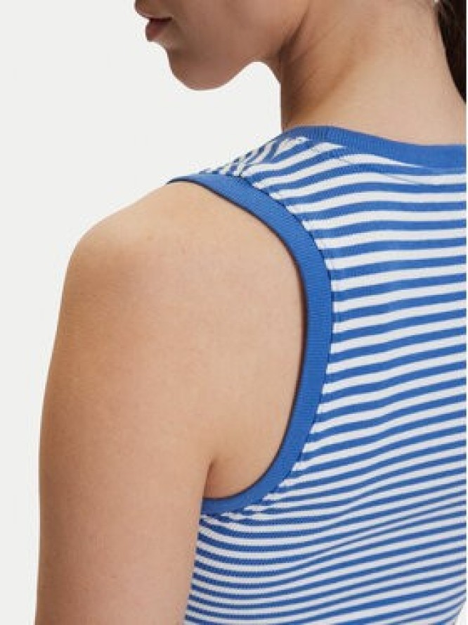 Tommy Jeans Top DW0DW20673 Niebieski Slim Fit