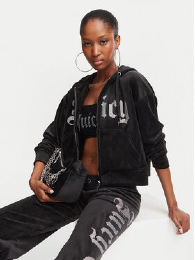 Juicy Couture Spodnie dresowe Old Gothic JCWBJ226334 Czarny Regular Fit