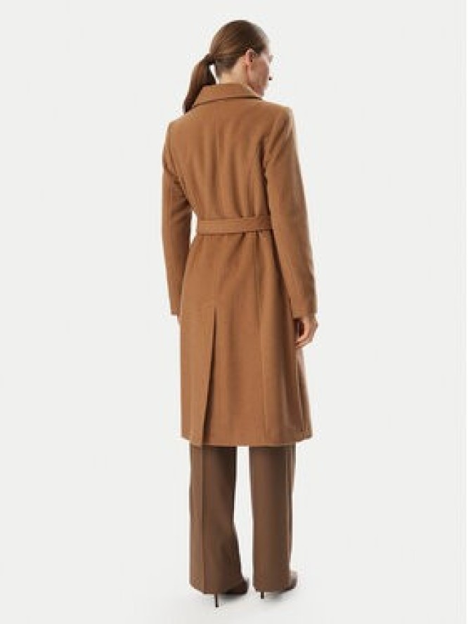 LAUREN RALPH LAUREN Płaszcz wełniany 297962169007 Brązowy jasny Regular Fit