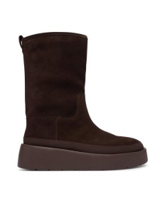 Calvin Klein Śniegowce Flatform Mid Boot Suede Wl HW0HW03181 Brązowy