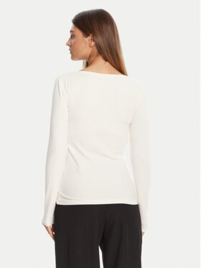 Tommy Hilfiger Bluzka WW0WW47309 Écru Slim Fit