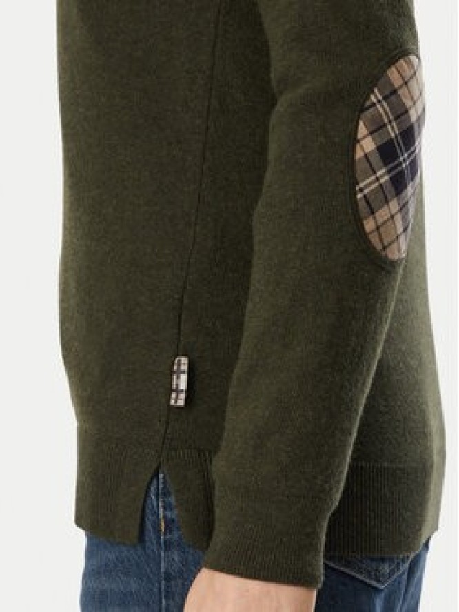 Barbour Sweter Pendle LKN1075OL75 Zielony ciemny Regular Fit