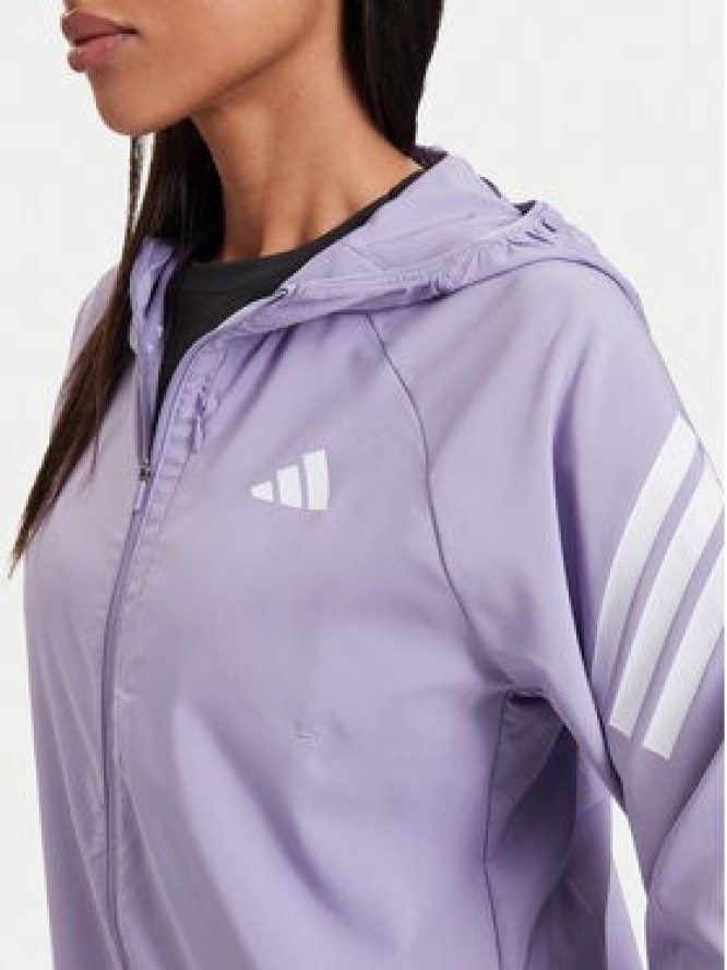 adidas Kurtka do biegania Adi365 Iconic KY2652 Fioletowy Regular Fit