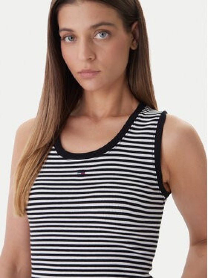 Tommy Jeans Top Essential DW0DW20673 Czarny Regular Fit