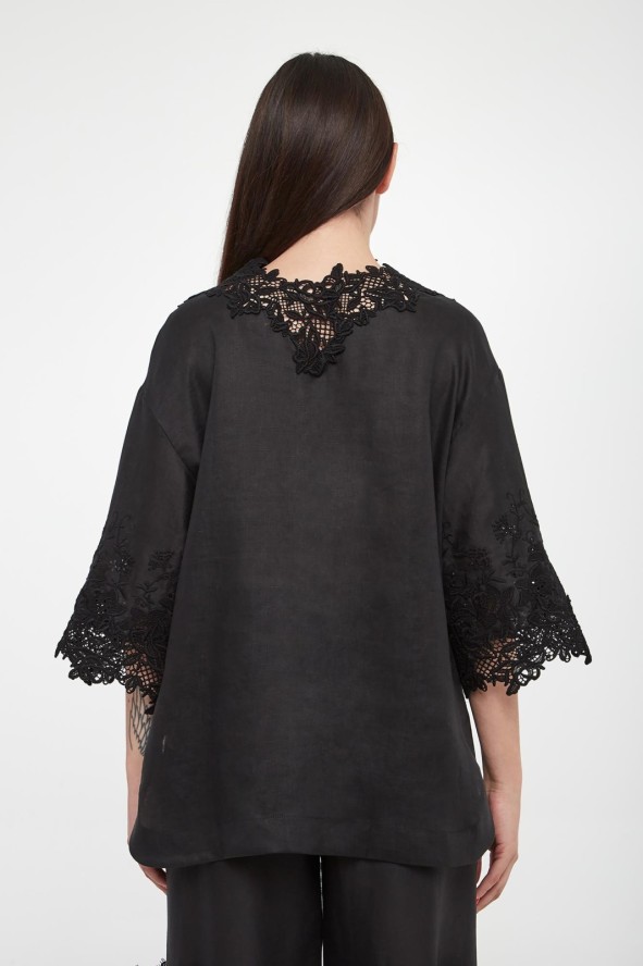 Bluzka damska lniana ERMANNO SCERVINO LIFE