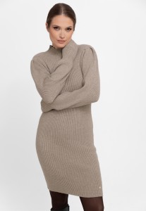 Prążkowana, dzianinowa sukienka G-NESCA