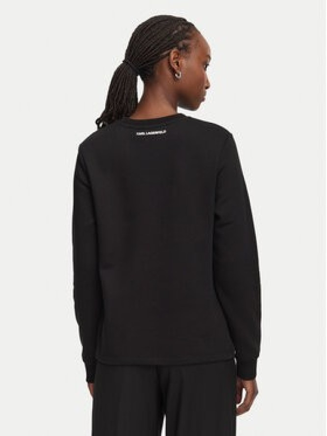 KARL LAGERFELD Bluza B3W20031 Czarny Regular Fit