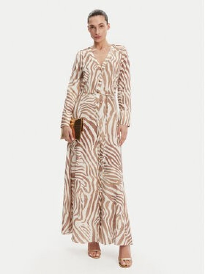 Marciano Guess Sukienka koszulowa 5GGK08 7314A Beżowy Regular Fit