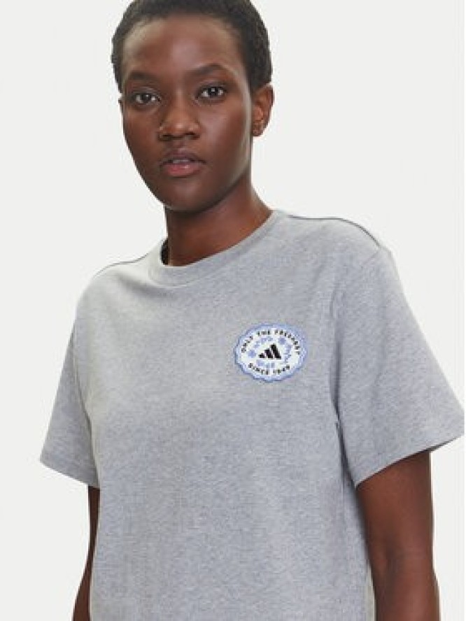 adidas T-Shirt Farmers Market Graphic KB2486 Szary Regular Fit