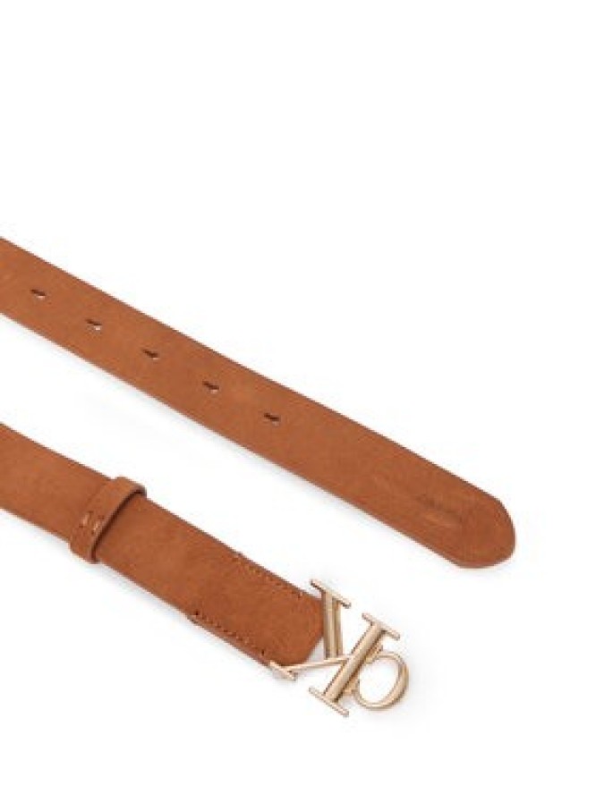 Calvin Klein Pasek Damski Round Ck Buckle Suede LV04F7144G Brązowy