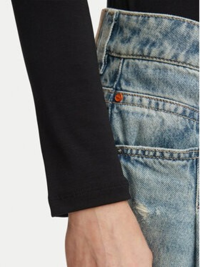 BOSS Bluzka Eliana 50548098 Czarny Slim Fit